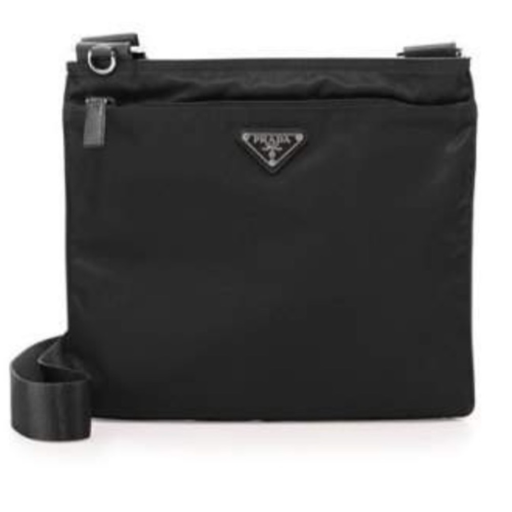 Prada Nylon Crossbody Bag Black